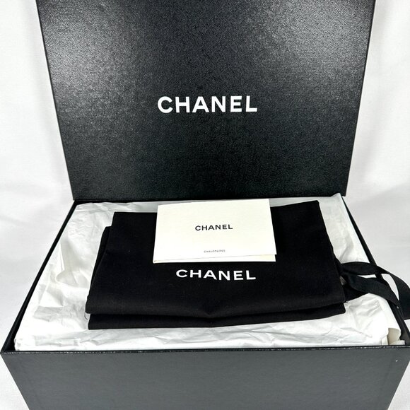 CHANEL SLINGBACK CAP TOE HEELS BEIGE - Picture 11 of 12